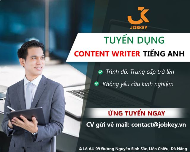 Tuyển dụng content writer (Tiếng anh)